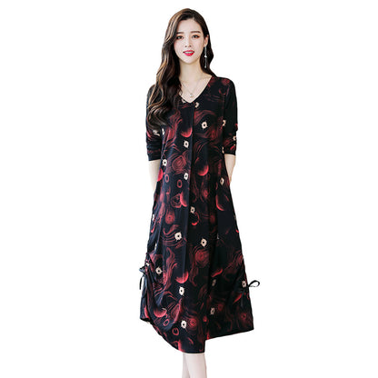 Checkered Long Sleeve Dress